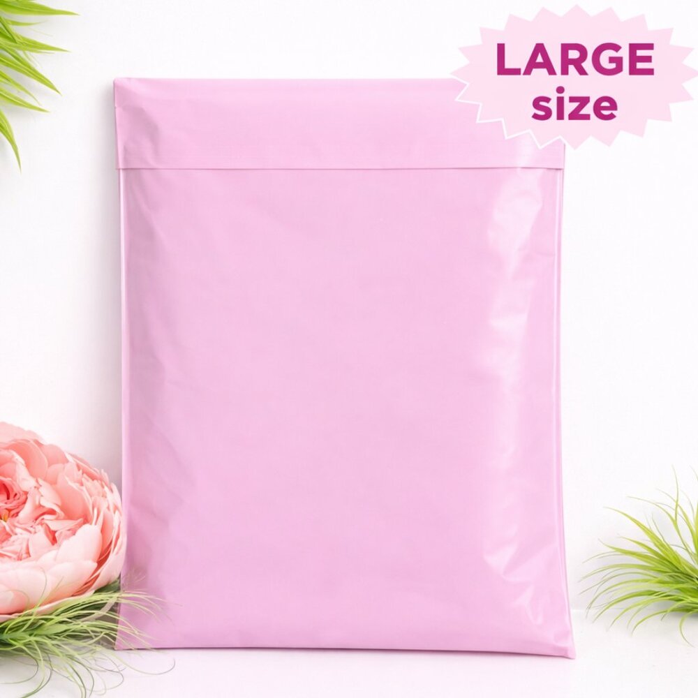 15ct Large 14.5 x 19 Light Pink Poly Mailers